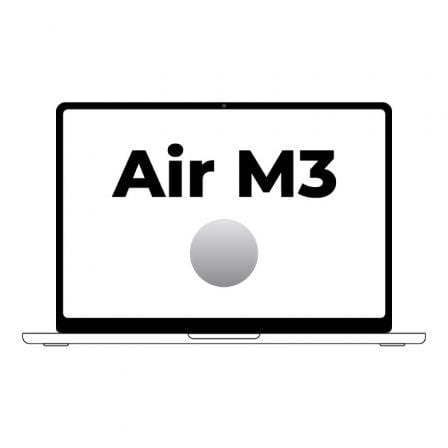 Apple Macbook Air 13,6'/ M3 8 - Core CPU/ 8Gb/ 256Gb SSD/ 8 - Core GPU/ Plata - Tiensol