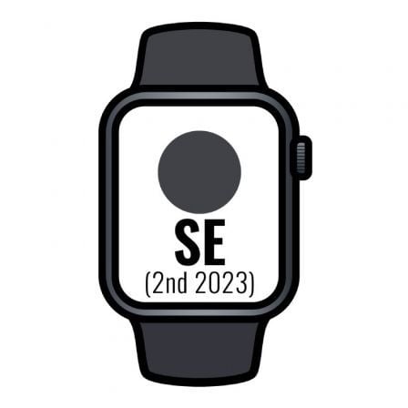 Apple Watch SE 2 Gen 2023/ GPS/ 44mm/ Caja de Aluminio Medianoche/ Correa Deportiva Medianoche S/M - Tiensol