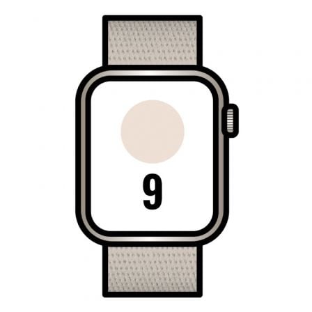 Apple Watch Series 9/ GPS/ 45mm/ Caja de Aluminio Blanco Estrella/ Correa Deportiva Loop Blanco Estrella - Tiensol