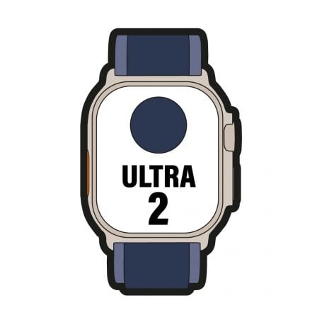 Apple Watch Ultra 2/ GPS/ Cellular/ 49mm/ Caja de Titanio/ Correa Loop Trail Azul M/L - Tiensol