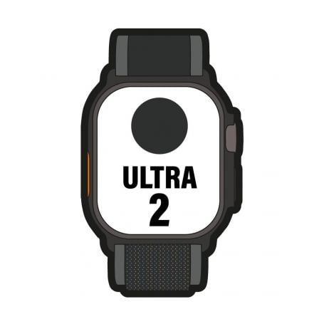 Apple Watch Ultra 2/ GPS/ Cellular/ 49mm/ Caja de Titanio Negro/ Correa Loop Trail Negro M/L - Tiensol