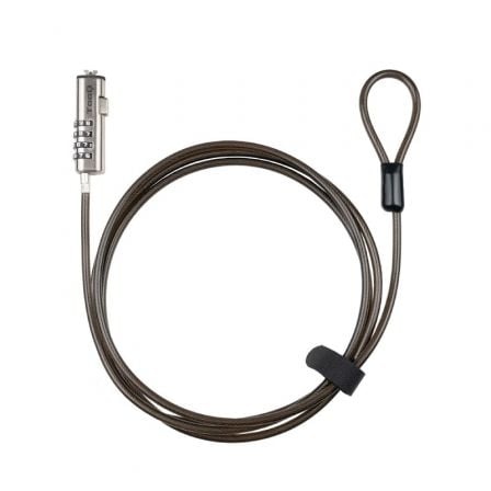 Cable de Seguridad Tipo NANO para Portátiles TooQ TQCLKC0035-G/ 1.5m - Tiensol