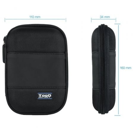 Funda para Disco Externo de 2.5' TooQ TQBC-E2501/ Negro - Tiensol