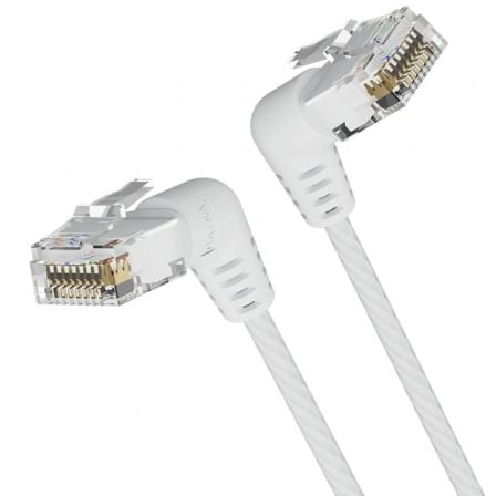 Cable de Red RJ45 UTP Vention IBOWF Cat.6A/ 1m/ Cabeza Rotatoria 360º/ Blanco - Tiensol