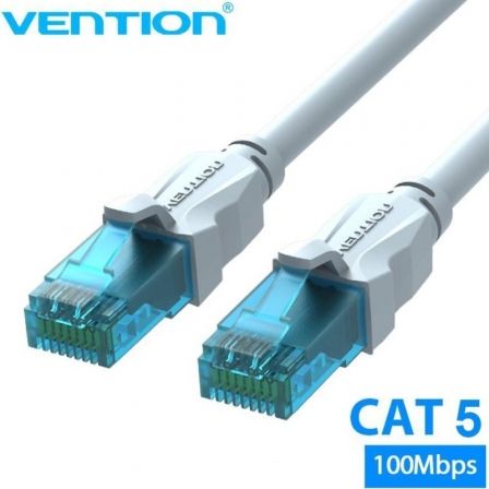 Cable de Red RJ45 UTP Vention VAP-A10-S1500 Cat.5e/ 15m/ Azul y Blanco - Tiensol