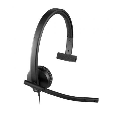 Auricular Logitech H570E/ con Micrófono/ USB/ Negro - Tiensol