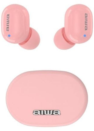 Auriculares Bluetooth Aiwa EBTW - 150 con estuche de carga/ Autonomía 3h/ Rosas - Tiensol