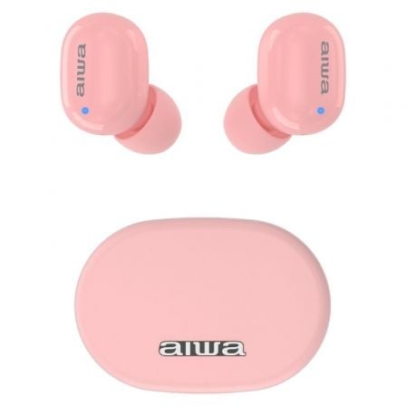 Auriculares Bluetooth Aiwa EBTW - 150 con estuche de carga/ Autonomía 3h/ Rosas - Tiensol