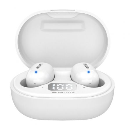 Auriculares Bluetooth Aiwa EBTW - 150WTMKII con estuche de carga/ Autonomía 3h/ Blancos - Tiensol