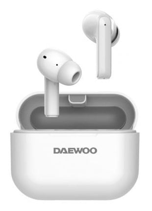 Auriculares Bluetooth Daewoo DW2005 con estuche de carga/ Autonomía 6h/ Blancos - Tiensol