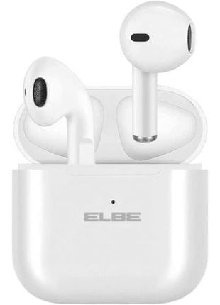 Auriculares Bluetooth Elbe ABTWS - 003 - B con estuche de carga/ Autonomía 5h/ Blancos - Tiensol