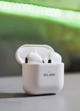 Auriculares Bluetooth Elbe ABTWS - 003 - B con estuche de carga/ Autonomía 5h/ Blancos - Tiensol