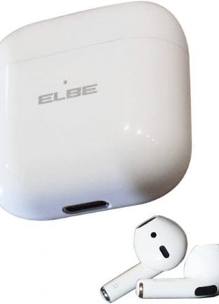 Auriculares Bluetooth Elbe ABTWS - 003 - B con estuche de carga/ Autonomía 5h/ Blancos - Tiensol