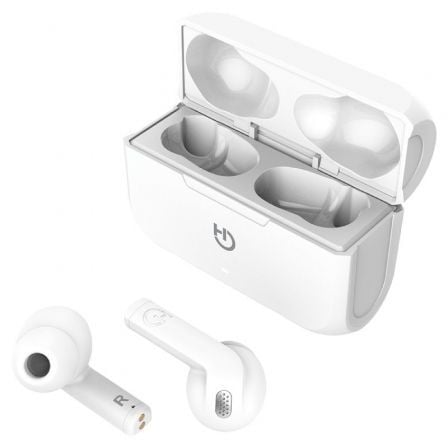 Auriculares Bluetooth Hiditec Fenix TWS con estuche de carga/ Autonomía 6h/ Blancos - Tiensol