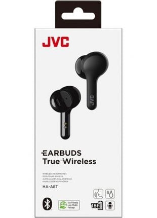 Auriculares Bluetooth JVC HA - A8T con estuche de carga/ Autonomía 6h/ Negros - Tiensol