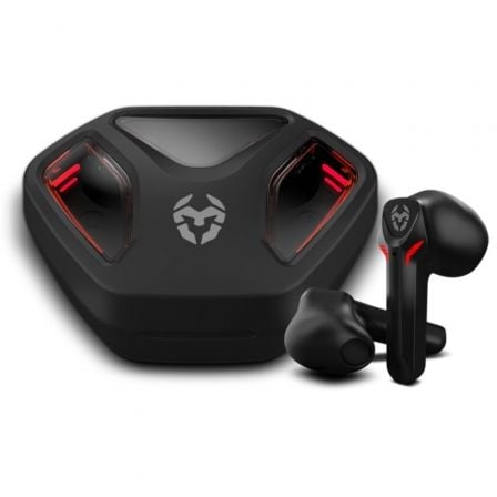 Auriculares Bluetooth Krom Kall con estuche de carga/ Autonomía 4h/ Negros - Tiensol