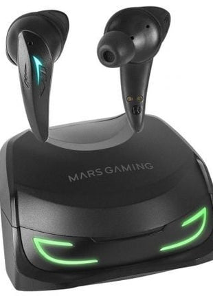 Auriculares Bluetooth Mars Gaming MHI - Ultra con estuche de carga/ Autonomía 7 - 8h/ Negros - Tiensol