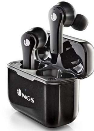 Auriculares Bluetooth NGS Ártica Bloom con estuche de carga/ Autonomía 6h/ Negros - Tiensol