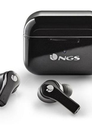 Auriculares Bluetooth NGS Ártica Bloom con estuche de carga/ Autonomía 6h/ Negros - Tiensol