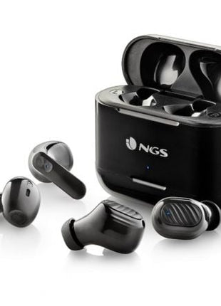 Auriculares Bluetooth NGS Ártica Duo con estuche de carga/ Autonomía 5h/ Negros - Tiensol