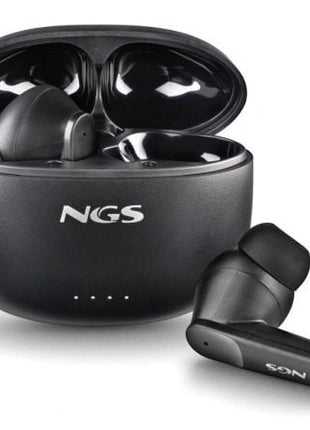 Auriculares Bluetooth NGS Ártica Hush con estuche de carga/ Autonomía 4h/ Negros - Tiensol