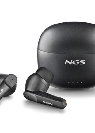 Auriculares Bluetooth NGS Ártica Hush con estuche de carga/ Autonomía 4h/ Negros - Tiensol