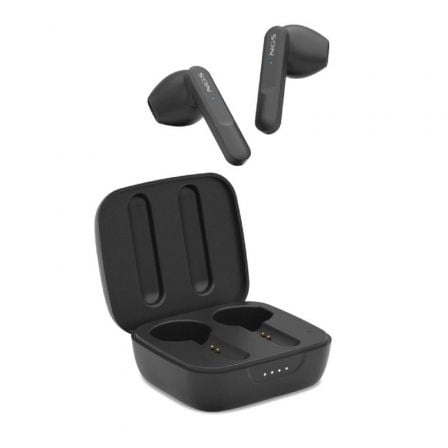 Auriculares Bluetooth NGS Ártica Move con estuche de carga/ Autonomía 7h/ Negros - Tiensol