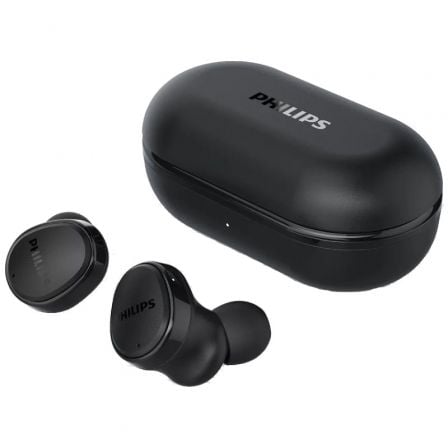 Auriculares Bluetooth Philips TAT4556BK con estuche de carga/ Autonomía 9h/ Negros - Tiensol