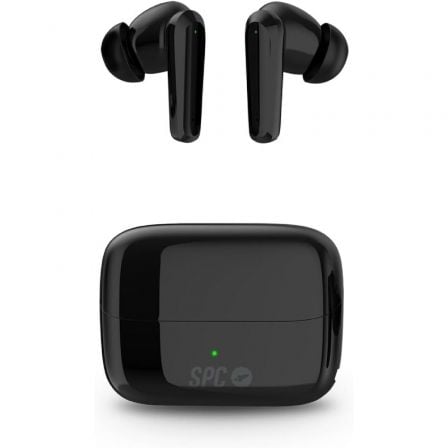 Auriculares Bluetooth SPC Ether 2 Pro con estuche de carga/ Autonomía 6.5h/ Negros - Tiensol