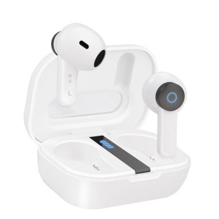 Auriculares Bluetooth TooQ Bender TQBWH - 0031W con estuche de carga/ Autonomía 4h/ Blancos - Tiensol