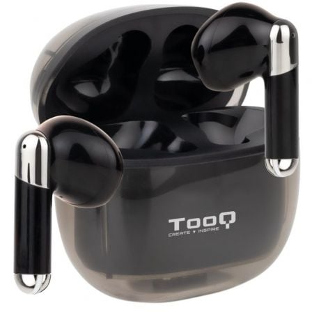 Auriculares Bluetooth TooQ Onyx TQBWH - 0054B con estuche de carga/ Autonomía 4h/ Negros - Tiensol