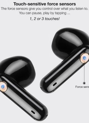 Auriculares Bluetooth TooQ Snail TQBWH - 0060G con estuche de carga/ Autonomía 4h/ Grises y Negros - Tiensol