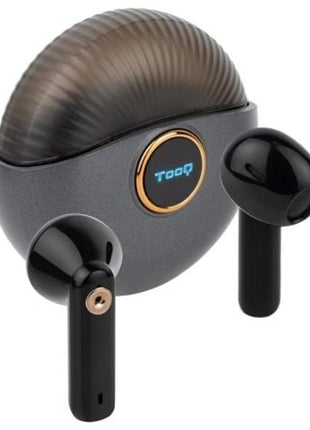 Auriculares Bluetooth TooQ Snail TQBWH - 0060G con estuche de carga/ Autonomía 4h/ Grises y Negros - Tiensol