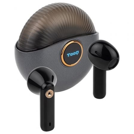 Auriculares Bluetooth TooQ Snail TQBWH - 0060G con estuche de carga/ Autonomía 4h/ Grises y Negros - Tiensol