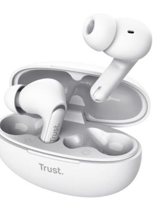 Auriculares Bluetooth Trust Yavi ENC con estuche de carga/ Blancos - Tiensol