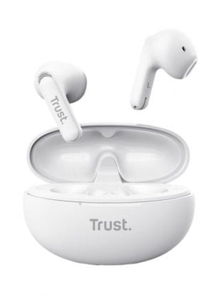 Auriculares Bluetooth Trust Yavi ENC con estuche de carga/ Blancos - Tiensol