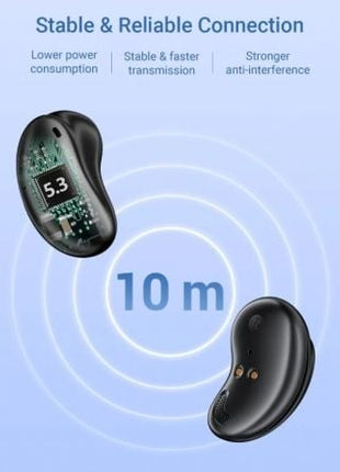 Auriculares Bluetooth Vention Tiny T11 NBJB0 con estuche de carga/ Autonomía 8h/ Negros - Tiensol