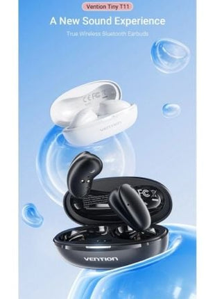 Auriculares Bluetooth Vention Tiny T11 NBJW0 con estuche de carga/ Autonomía 8h/ Blancos - Tiensol