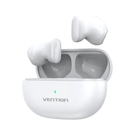 Auriculares Bluetooth Vention Tiny T12 NBLW0 con estuche de carga/ Autonomía 6h/ Blancos - Tiensol