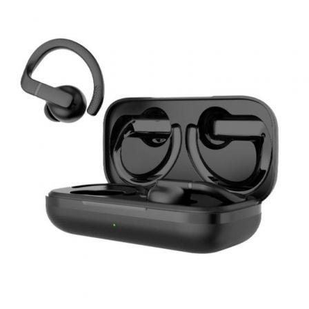 Auriculares Deportivos Bluetooth Daewoo DW2003 con estuche de carga/ Autonomía 8h/ Negros - Tiensol