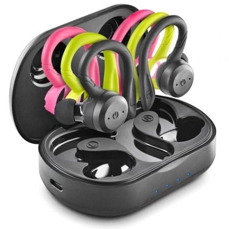 Auriculares Deportivos Bluetooth NGS Ártica Jogger con estuche de carga/ Autonomía 10h/ Negros - Tiensol