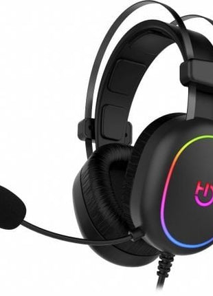 Auriculares Gaming con Micrófono Hiditec Erys ARGB/ Jack 3.5/ Negros - Tiensol