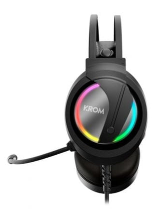 Auriculares Gaming con Micrófono Krom Kappa/ Jack 3.5/ USB 2.0/ Negros - Tiensol