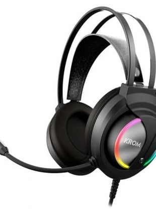 Auriculares Gaming con Micrófono Krom Kappa/ Jack 3.5/ USB 2.0/ Negros - Tiensol