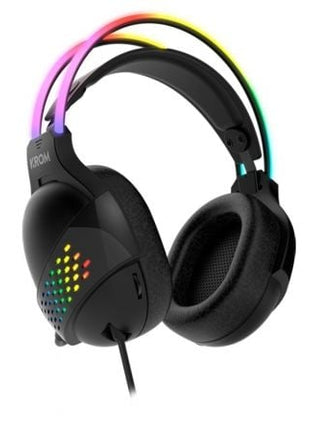 Auriculares Gaming con Micrófono Krom Klaim/ Jack 3.5/ USB 2.0/ Negros - Tiensol