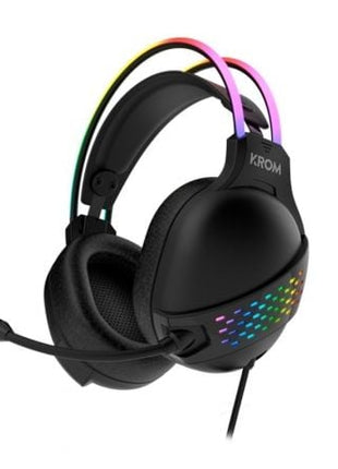 Auriculares Gaming con Micrófono Krom Klaim/ Jack 3.5/ USB 2.0/ Negros - Tiensol