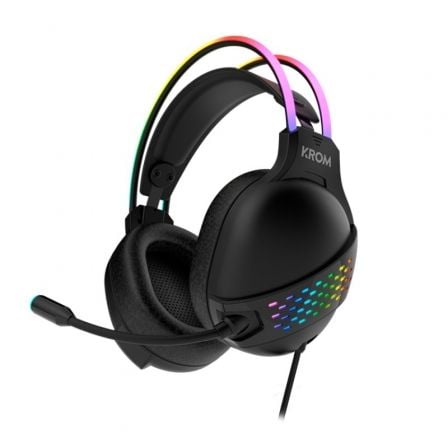 Auriculares Gaming con Micrófono Krom Klaim/ Jack 3.5/ USB 2.0/ Negros - Tiensol