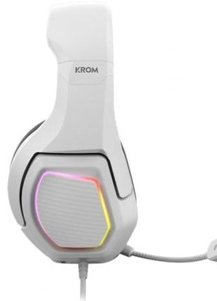 Auriculares Gaming con Micrófono Krom Kopa 7.1/ USB 2.0/ Blancos - Tiensol