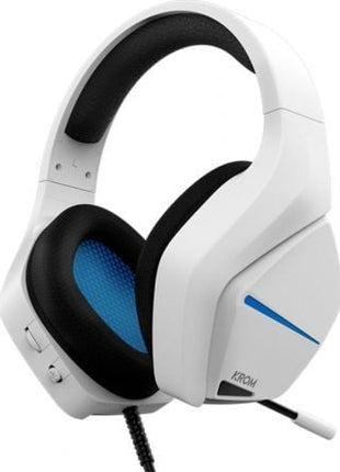 Auriculares Gaming con Micrófono Krom Kopa Move/ Jack 3.5/ Blancos - Tiensol