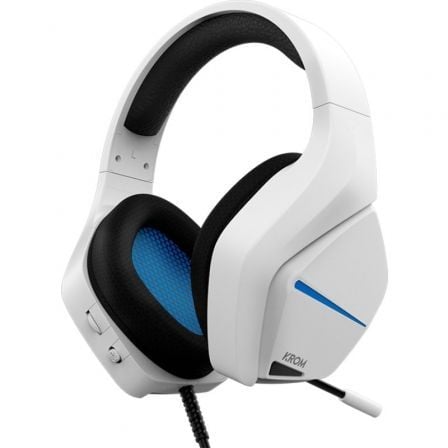 Auriculares Gaming con Micrófono Krom Kopa Move/ Jack 3.5/ Blancos - Tiensol